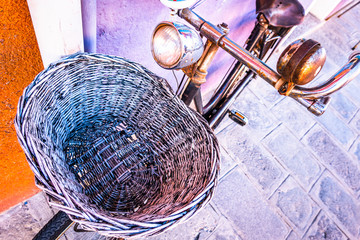 Wall Mural - old bike at an old town in austria