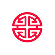 Chinese prosperity symbol Lu. Vector illustration