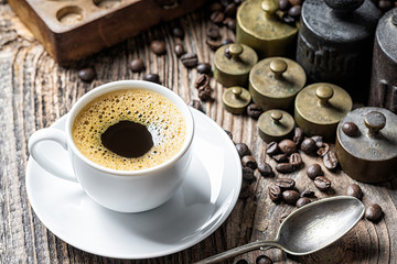 Coffee cup with foam