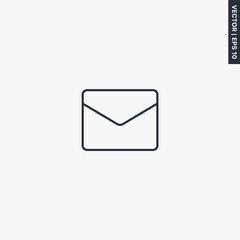 Poster - Envelope, mail icon, linear style sign for mobile concept and web design