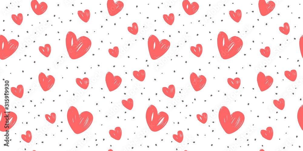 Abstract background with hearts. Love, wedding vector - obrazy, fototapety, plakaty 