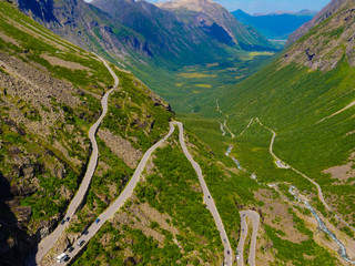 Sticker - Trollstigen mountain road in Norway