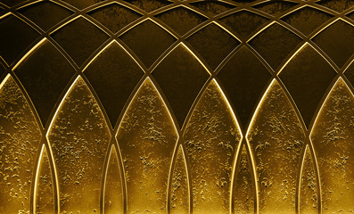 abstract elegant art deco geometric ornamented gold textured glowing background. trendy roaring 20s 