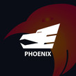 Phoenix abstract logo. modern template. for corporate brands and graphic design. illustration vector