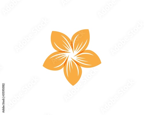 Fotografía Plumeria flower beauty logo vector illustration