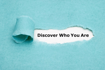 Wall Mural - Discover Who You Are Finding Yourself Concept