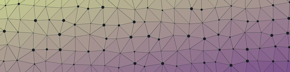 Abstract Low Polygon gradient Generative Art background illustration