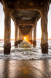 © Mat Rick Photography - Views of the Manhattan Beach Pier and beach at sunset at Manhattan Beach in Los Angeles, California.