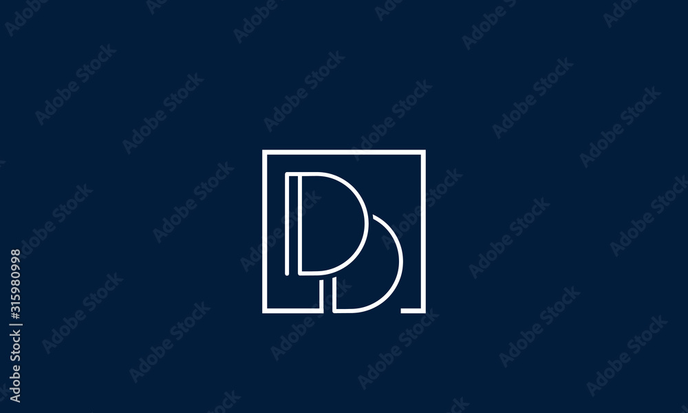 Alphabet letters monogram icon logo DD Stock Vector | Adobe Stock
