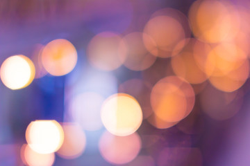 Colorful bokeh defocused blurred lights. Abstract background