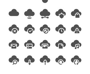 Poster - Network v1 UI Pixel Perfect Well-crafted Vector Solid Icons 48x48 Ready for 24x24 Grid for Web Graphics and Apps. Simple Minimal Pictogram