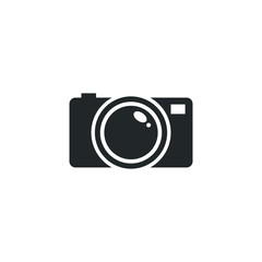 Aufkleber - Camera icon template color editable. photo camera, snapshot photography symbol vector sign isolated on white background illustration for graphic and web design.