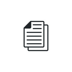 Poster - document icon template color editable. document symbol vector sign isolated on white background illustration for graphic and web design.