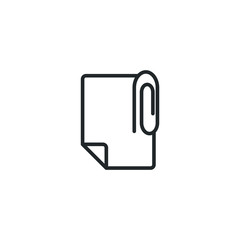 Fototapete - document icon template color editable. document symbol vector sign isolated on white background illustration for graphic and web design.