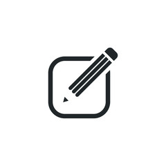 Fototapete - Edit text icon template color editable. Edit symbol vector sign isolated on white background illustration for graphic and web design.