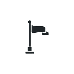 Leinwandbilder - flag icon template color editable. flag symbol vector sign isolated on white background illustration for graphic and web design.