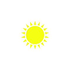 Poster - Sun icon template color editable. Sun symbol vector sign isolated on white background illustration for graphic and web design.