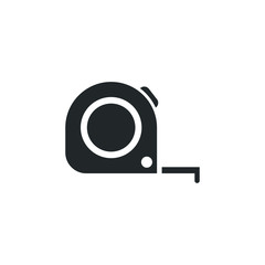 Poster - Measurement tape icon template color editable. Tape measurement symbol vector sign isolated on white background illustration for graphic and web design.