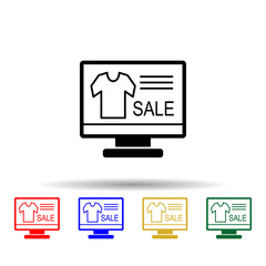 Poster - Online Store multi color style icon. Simple glyph, flat vector of web icons for ui and ux, website or mobile application