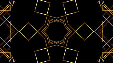 Wall Mural - 20s retro style. abstract art deco style linear geometric gold pattern 1920s vintage background.