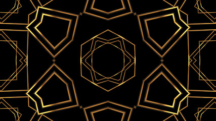 Wall Mural - 20s retro style. abstract art deco style linear geometric gold pattern 1920s vintage background.