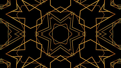 Wall Mural - 20s retro style. abstract art deco style linear geometric gold pattern 1920s vintage background.