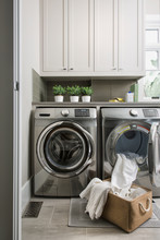 Energy Efficient Washing Machine And Dryer Laundry Room