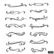 © Владимир Шерстнев - Set of curls and scrolls for design and decoration.