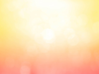 Wall Mural - golden and yellow circle background.Blured orange bokeh texture.