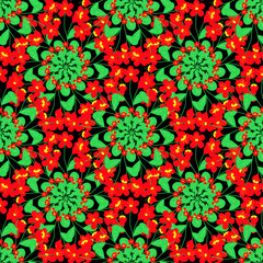 seamless pattern with flowers