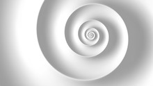 Fibonacci Spiral White Abstract Background
