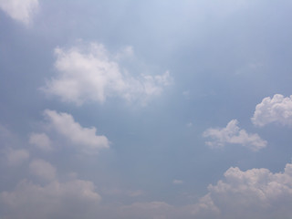 blue sky with white clouds