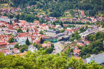 Townscape of Suhl in Thuringia