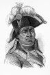François-Dominique Toussaint Louverture. Haitian general. Napoleonic wars. 1743-1803. Antique illustration. 1890.