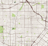 Fototapeta  - map of the city of Santa Ana, California, USA