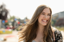 Portrait Smiling, Confident Teenage Girl