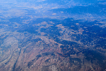  Turkey landscape view from the plane