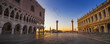 Palazzo Duccale with Piazzetta in Venice at sunrise - great panorama