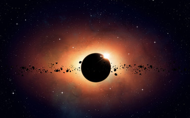 Wall Mural - deep space eclispe