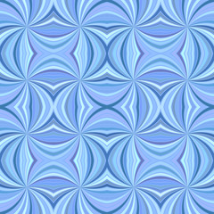 Poster - Blue seamless psychedelic abstract swirling ray stripe pattern background - vector graphic design