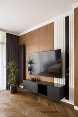 Wall Mural - big tv in living room