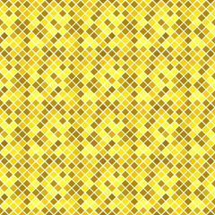 Poster - Golden square pattern background - abstract vector design from diagonal squares