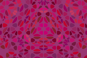 Poster - Dynamic geometrical stone mosaic background - colorful psychedelic hypnotic vector illustration from petals