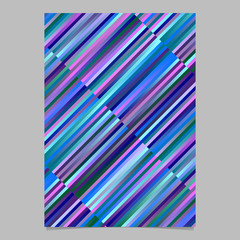 Fototapete - Gradient colorful stripe page template design - abstract vector stationery