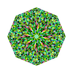 Poster - Abstract isolated mosaic octagon polygon shape - ornamental octagonal vector element