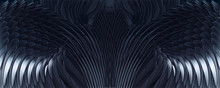 3d Abstract Black Demon Wings Background