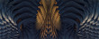 3d abstract golden eagle wings background