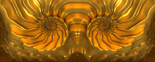 3d Abstract Golden Ratio Background