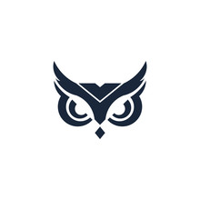 Owl Logo Vector, Owl Icon  Template