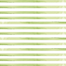 Background From Watercolor Green Stripes On A White Background. Use For Wedding Invitations, Birthdays, Menus And Decorations.